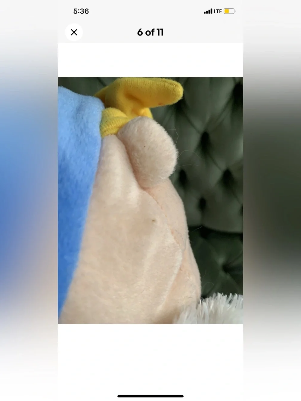 Plush Elf Doll in Blue and Yellow Hat - Soft Kids Toy